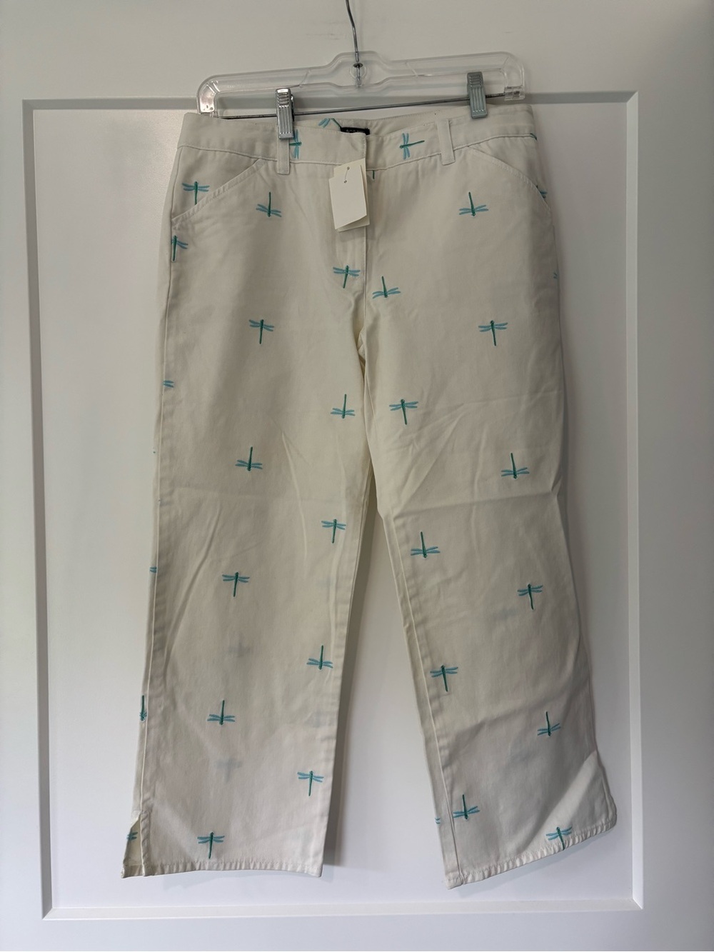 J.Crew Favorite Fit White Chino Pant in Dragonfly Sz 6